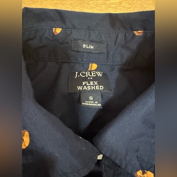 J Crew Flex Washed Button Down Shirt With Hot Dog Print Small - Picture 5 of 8